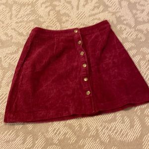 Tobi small red/pink short skirt